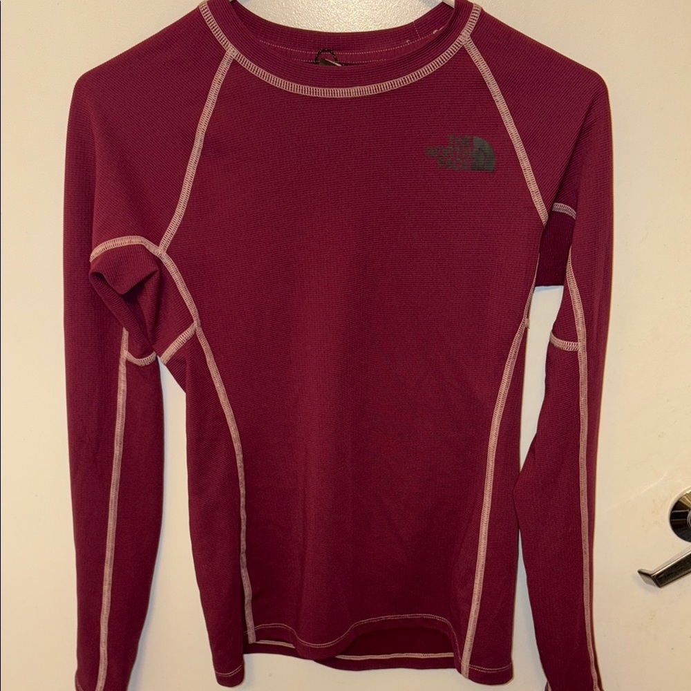 The North Face Maroon Long Sleeve Top